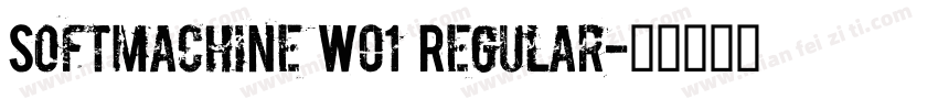 Softmachine W01 Regular字体转换